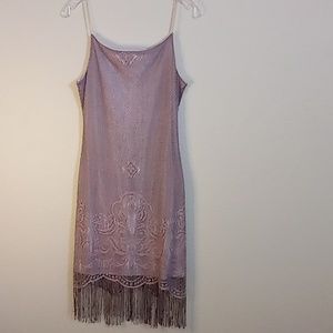 VINTAGE Mirrors Made in the USA Cocktail Festival Party Sz L Purple-Black Colors